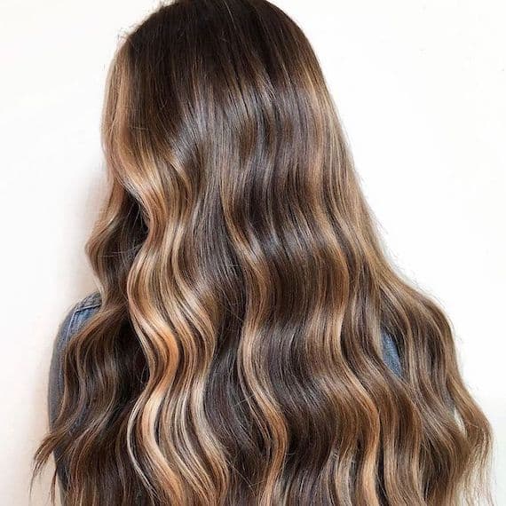 Dark Brown Mid-Back With Honey & Caramel Blend — Highlight Ideas on Brown Hair