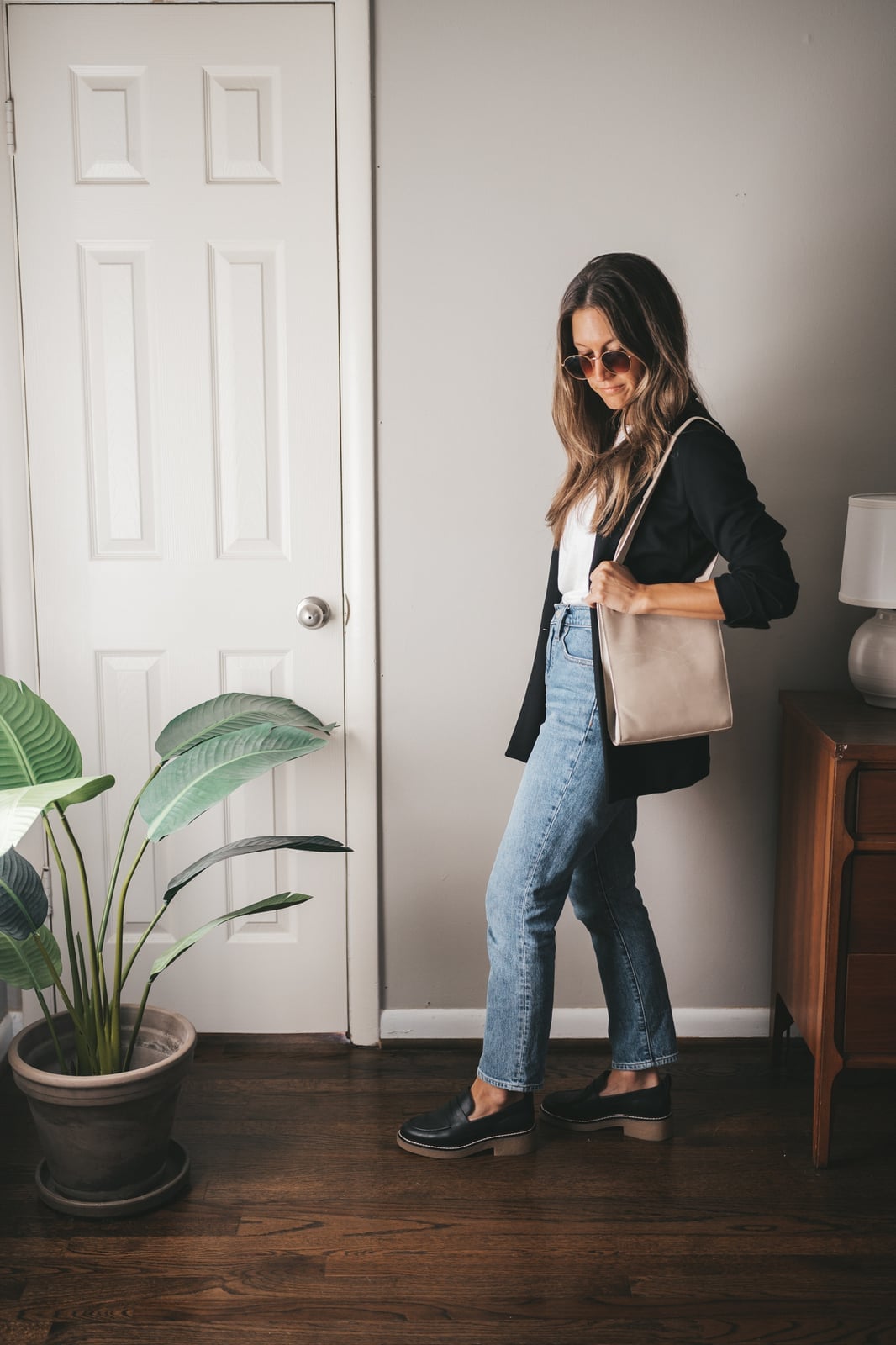 Black Blazer with Straight Leg Jeans Black Blazer with Straight Leg Jeans — Trendy Outfits