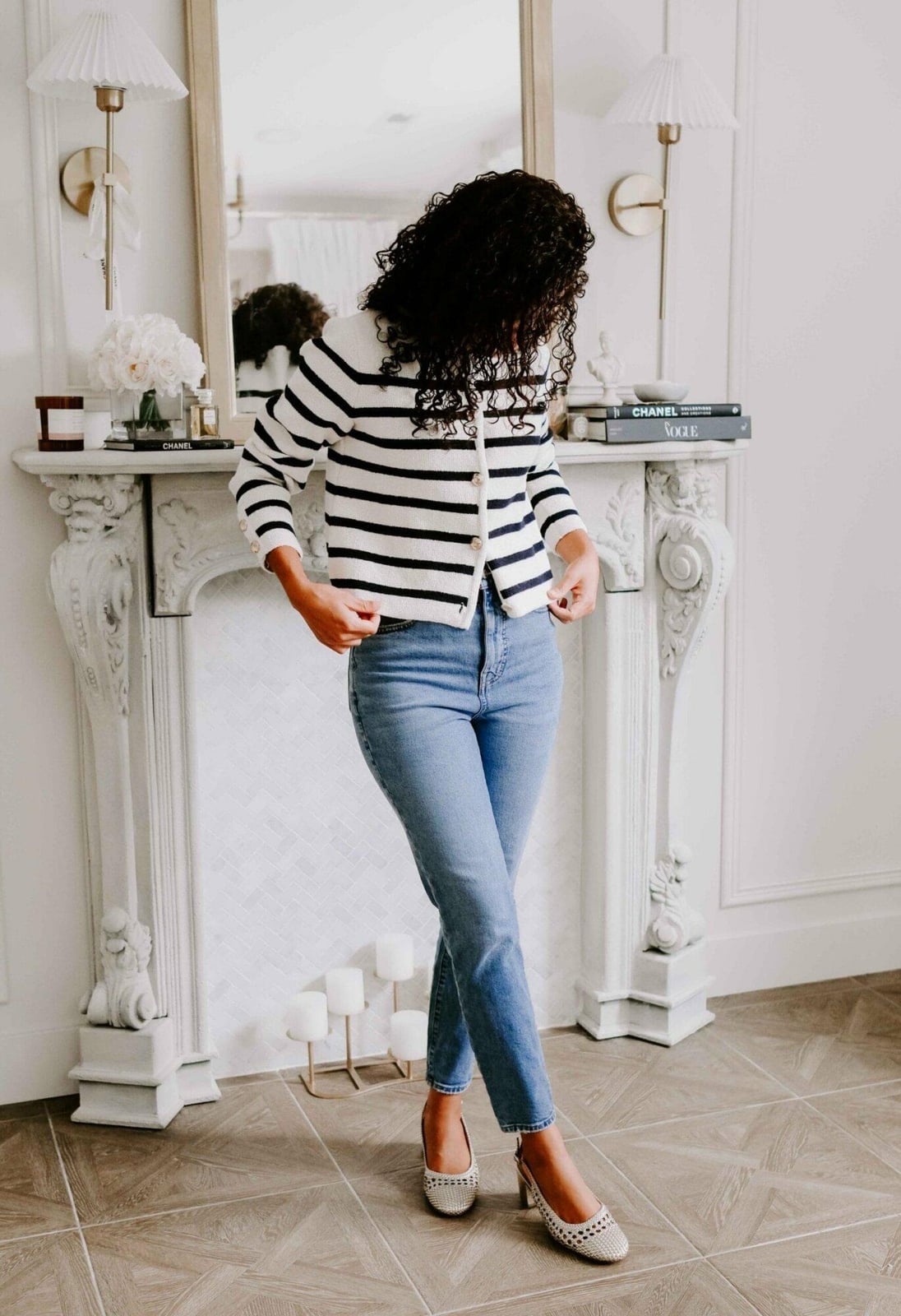 Striped Cardigan with Straight Leg Jeans Striped Cardigan with Straight Leg Jeans — Trendy Outfits