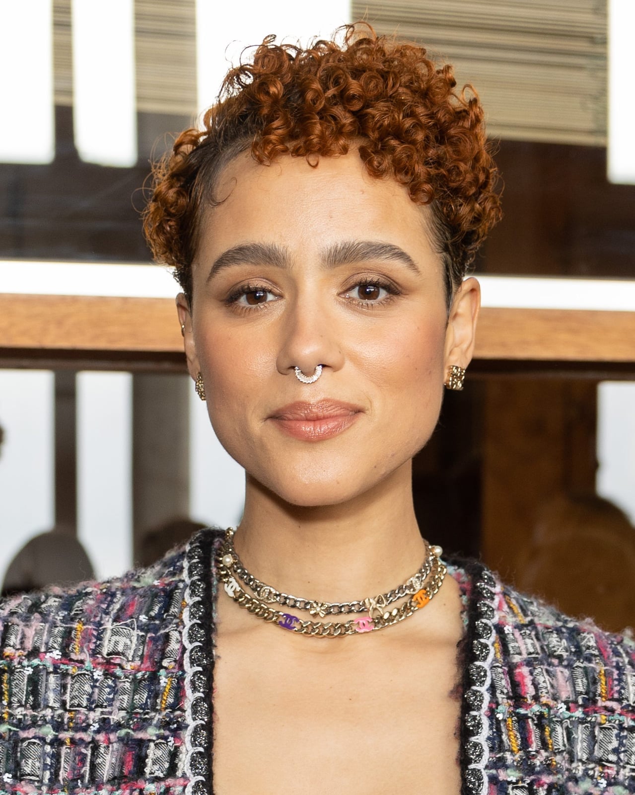 Short Cropped Copper Curly Hair With Curly Bangs — Easy Curly Hair Routine