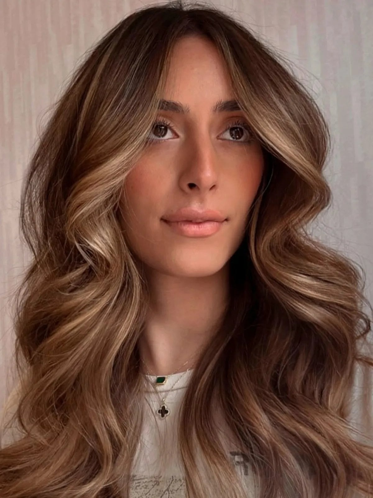 Mid-Back Light Brown Balayage With Face-Framing Layers — Light Brown Balayage Ideas