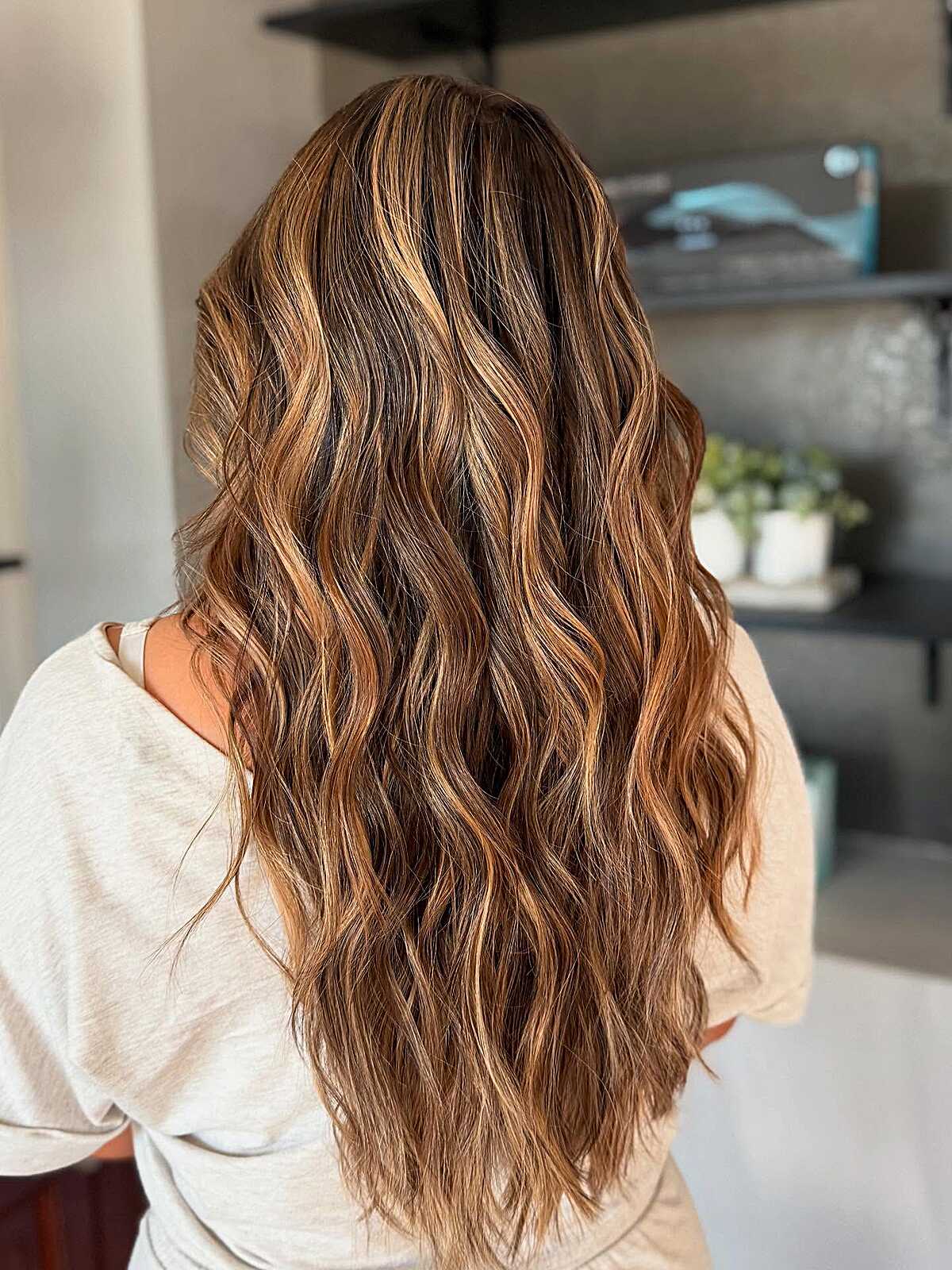 Mid-Back Blonde Balayage On Light Brown Base — Light Brown Balayage Ideas