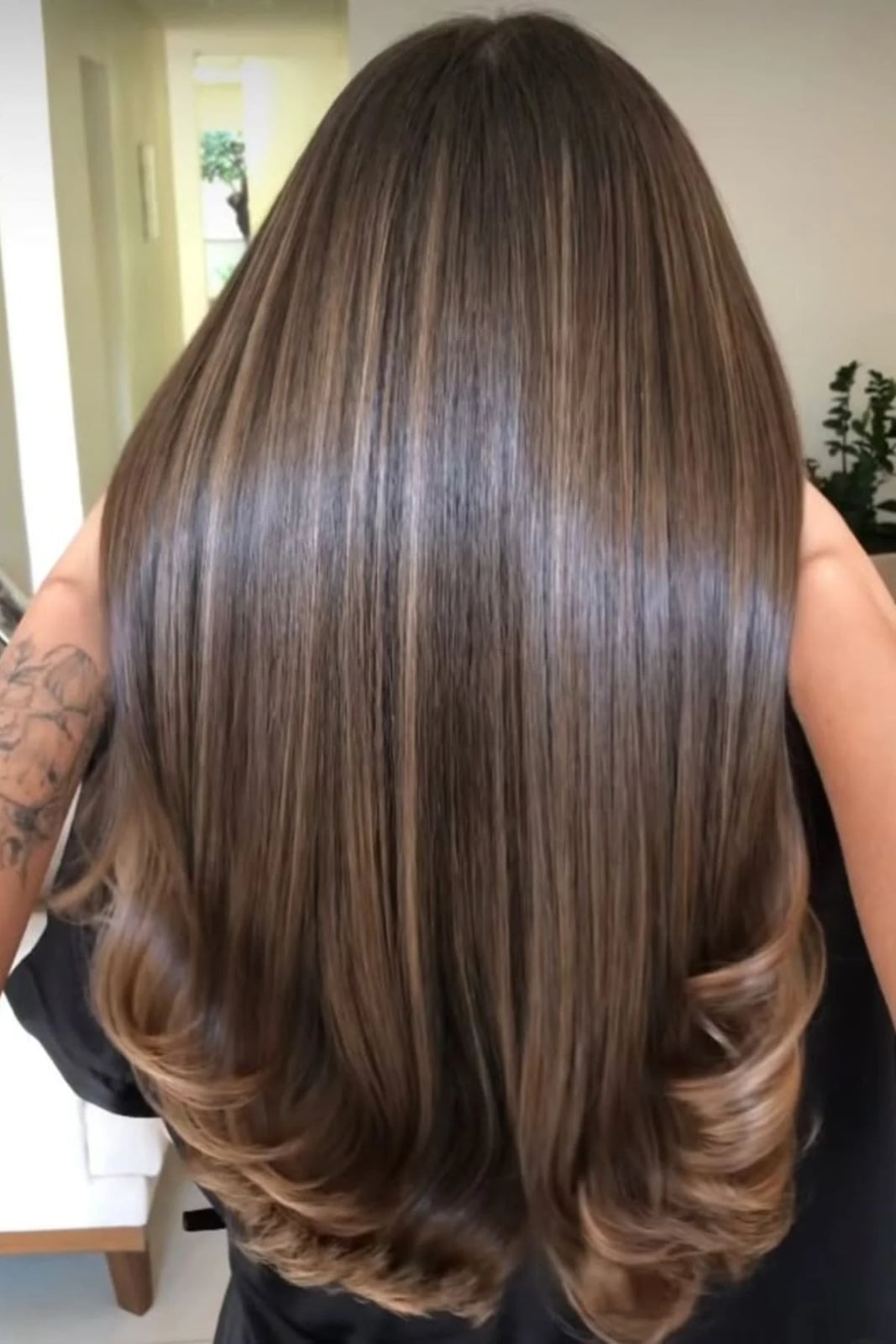 Collarbone Balayage With Side Part — Light Brown Balayage Ideas