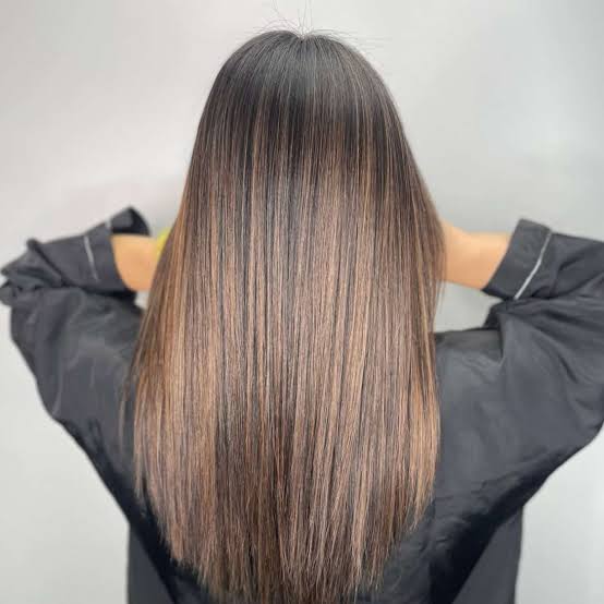 Mid-Back Balayage With Side Part — Light Brown Balayage Ideas