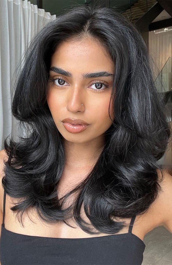 Collarbone Length Layers No Bangs — Butterfly Hair