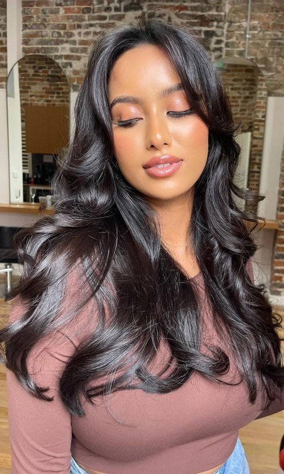 Mid-Back Rich Brunette With Face-Framing — Butterfly Hair