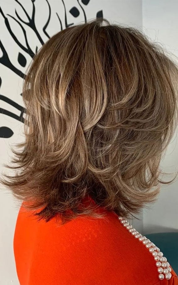 Collarbone Shag Choppy Layers — Hairstyles for Women Over 50