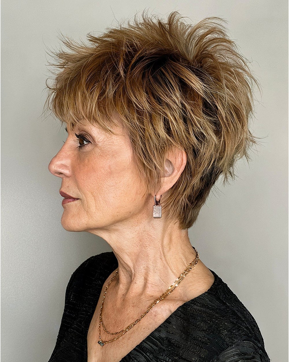 Short Pixie Shag Textured Layers — Hairstyles for Women Over 50