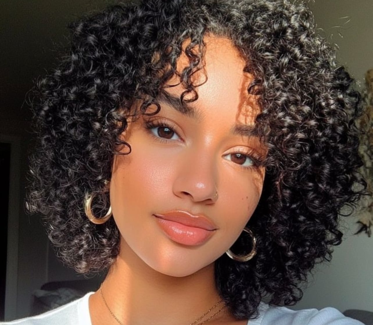 Collarbone Bob With Defined Curls Blowout — Easy 3c Hairstyles