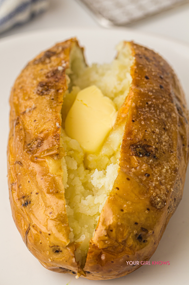 Crispy-Skinned Air Fryer Baked Potatoes That Is Ridiculously Easy to Make