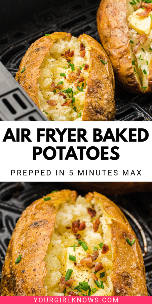Crispy-Skinned Air Fryer Baked Potatoes That Is Ridiculously Easy to Make