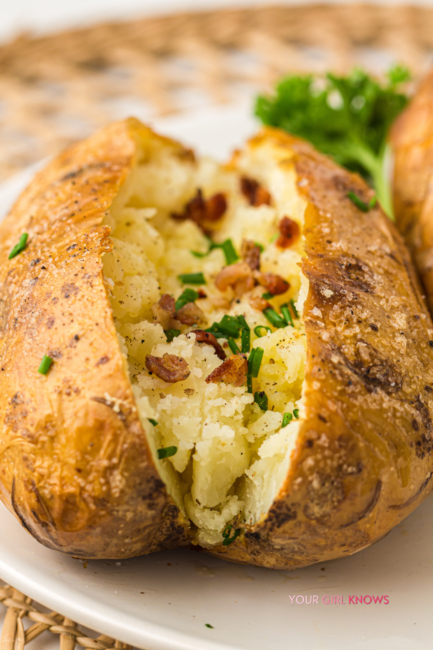 Crispy-Skinned Air Fryer Baked Potatoes That Is Ridiculously Easy to Make